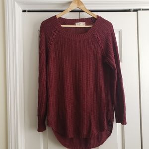 Burgundy sweater